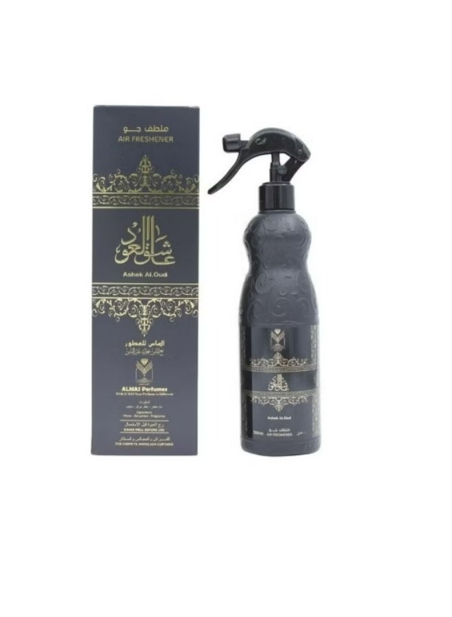 الماس معطر منزل كويتى عاشق العود شفاف 480ملليلتر - Image 1